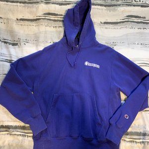 Champion Men's Purple Reverse Fleece Hoodie